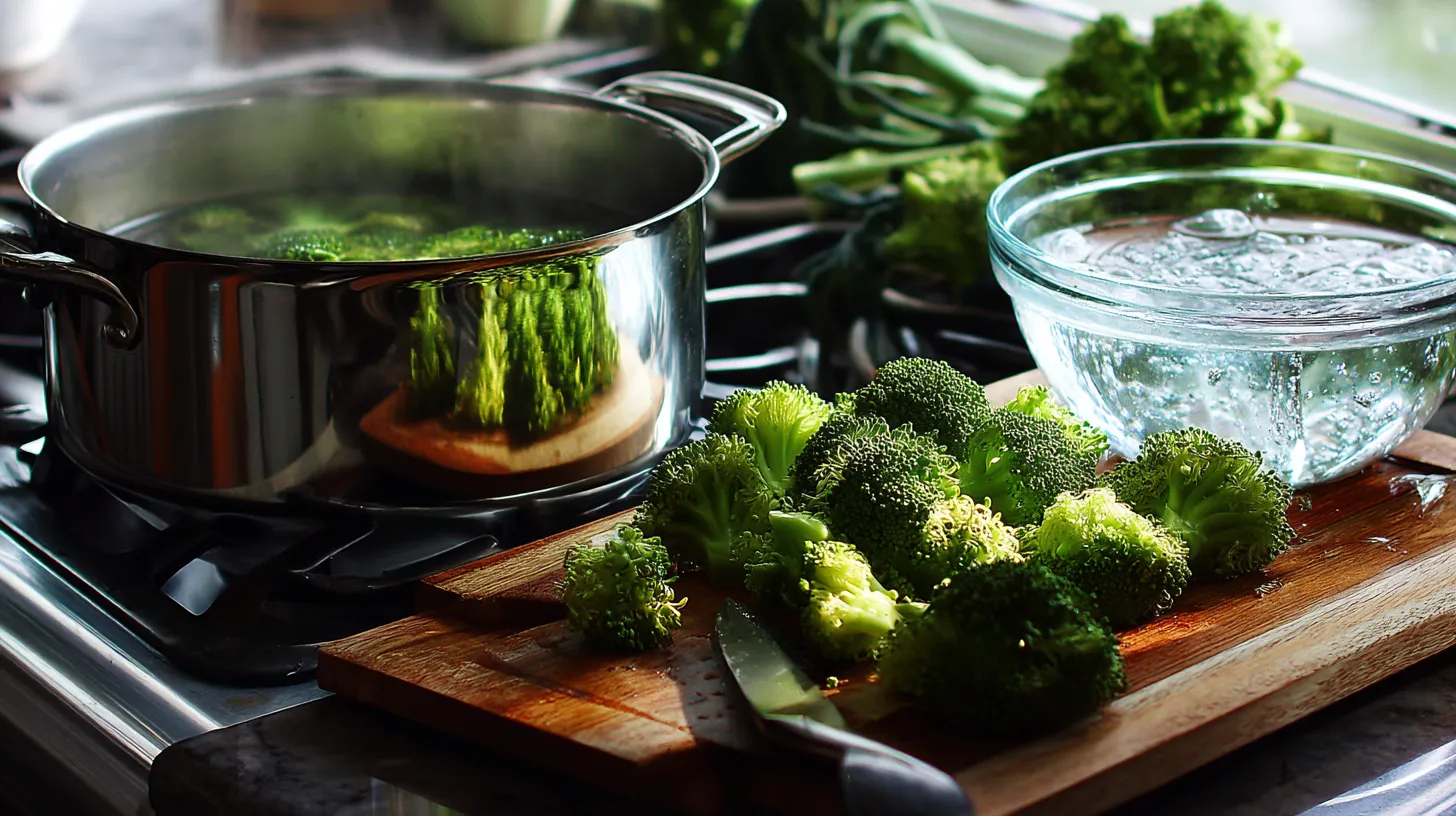Blanchieren von Brokkoli