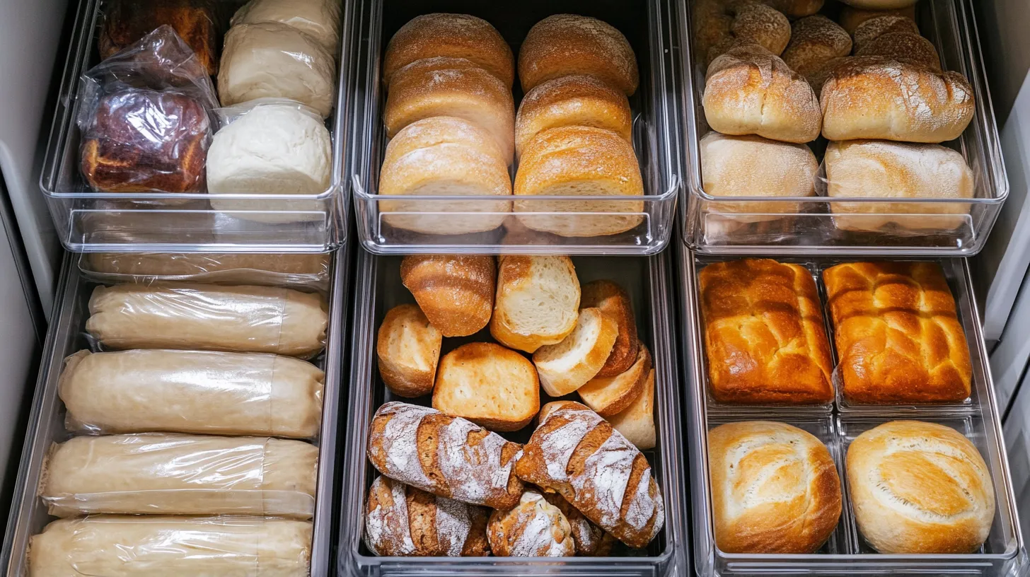 Vakuumieren und Einfrieren von Brot