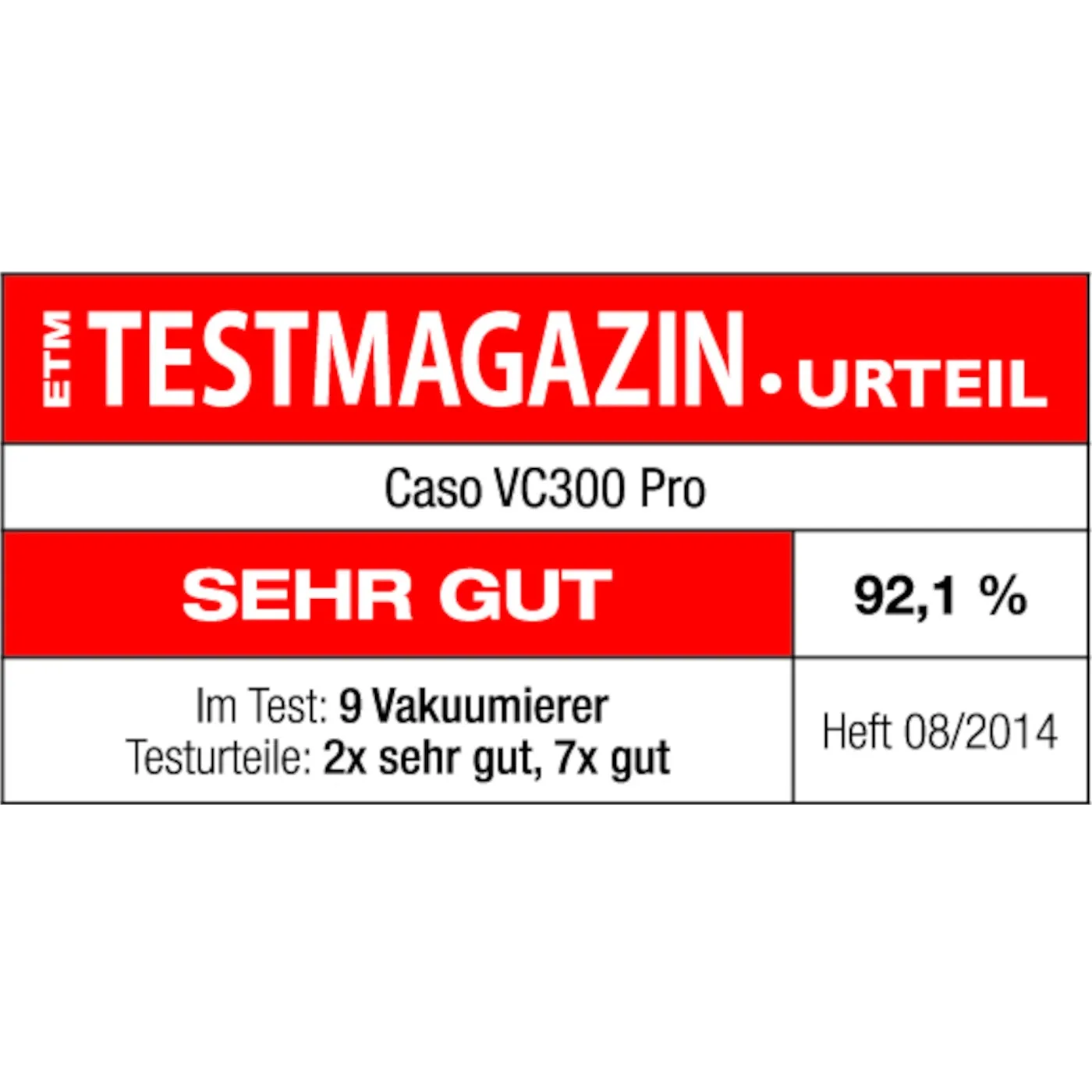 CASO VC 300 Pro Vakuumierer mit Folienbox