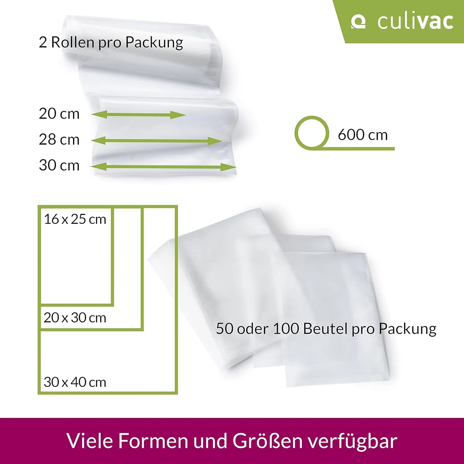 Culivac Vakuumbeutel
