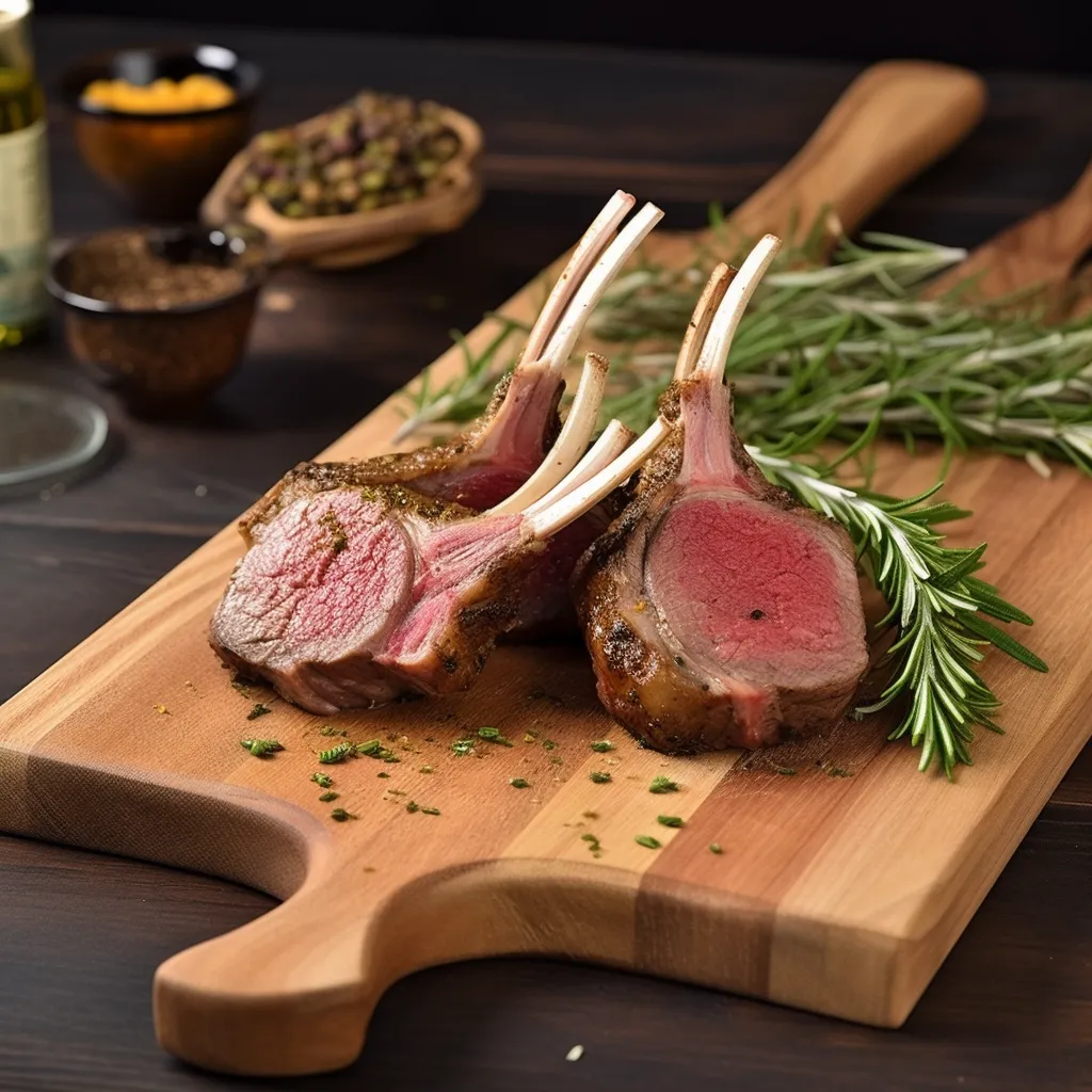 Lammkarree mit Rosmarin-Thymian-Marinade