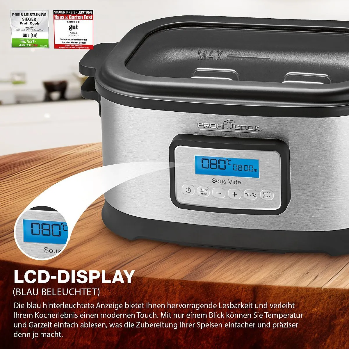 ProfiCook Sous Vide Garer PC-SV 1112