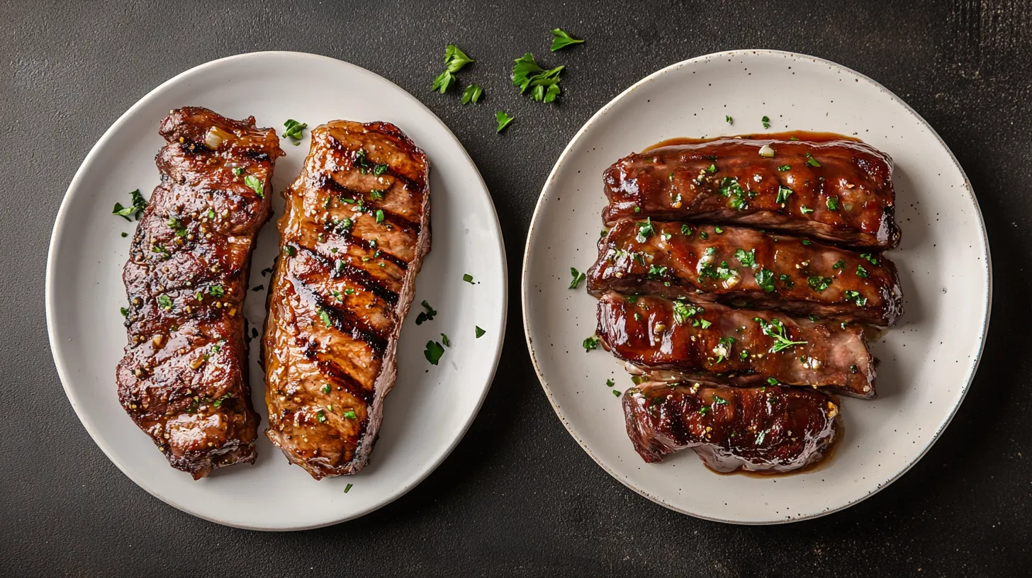 Vergleich von vakuum- und traditionell mariniertem Fleisch
